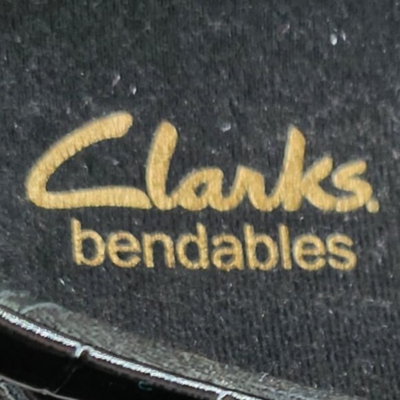 Bendables Faux Patent Croc Print Black Shoes for Ladies - Picture 8 of 8